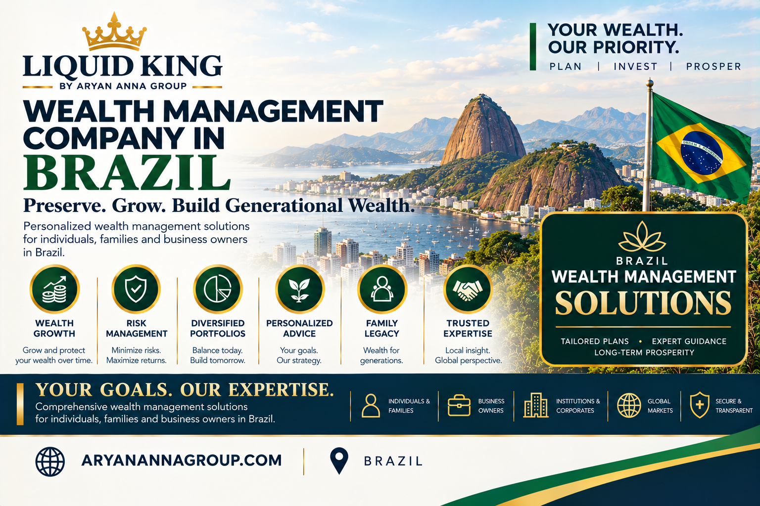 Wealth management company in Brazil offering investment management, financial planning, and private wealth services